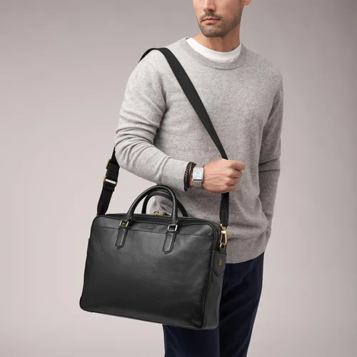 Miniatura 6 de Fossil Bolso bandolera de cuero Asher para hombre