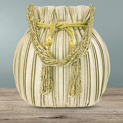 Miniatura 9 de Aheli Potli Bags for Women Evening Bag Clutch Ethnic Bride Purse with Drawstring (P63)