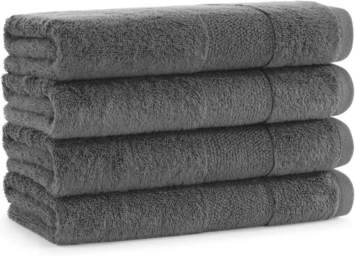 Miniatura 23 de Aston & Arden Aegean - Toallas de baño de felpa sólidas, paquete de 2, 100% algodón turco, 600 GSM, toallas de baño de gran tamaño para spa o hotel
