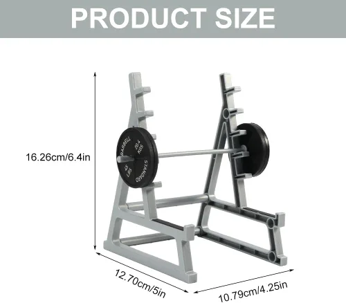 Miniatura 2 de Soporte para Barra de Halterofilia Porta Lápices, Soporte para Barra de Sentadillas Porta Lápices para Entusiastas del Fitness y Fans