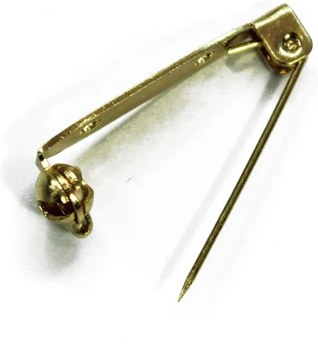 Broche trasero para insignia, barras de citas, ramilletes, etiquetas de nombre, alfileres de juguete y fabricación de joyas (oro, 1.102 in-100
