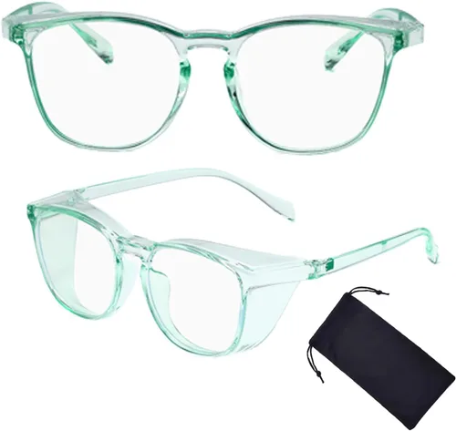 Miniatura 14 de Gafas de seguridad para hombres y mujeres, gafas de seguridad antivaho cómodas, bloqueo de luz azul, protección UV, enfermeras adultas (clear 1pack)