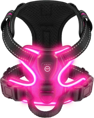 Miniatura 10 de Arnés para Perro Villabliss con Luz LED - Arnés para Perro Recargable para Caminatas Nocturnas, Tres Modos de Iluminación, Intermitente por Más