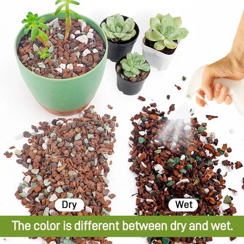 Miniatura 4 de Mezcla de suelo para bonsái de 2 cuartos, lava, corteza, roca volcánica, zeolita verde y perlita, mezcla orgánica natural para plantas en maceta
