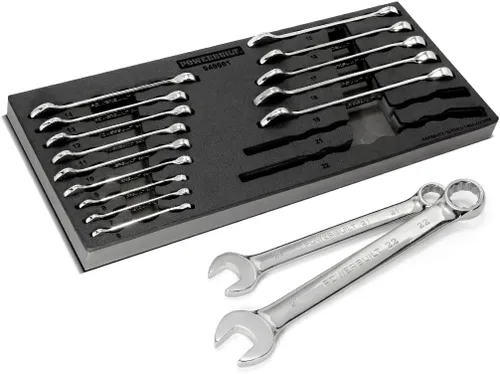 Miniatura 7 de Powerbuilt Juego de 4 llaves métricas para tuercas acampanadas, tamaño incluye llave de tuerca de 0.354 in x 0.394 in, 0.433 in x 0.472 in, 0.512 in