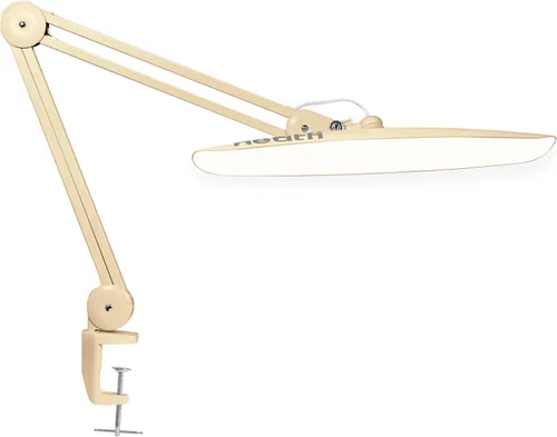Miniatura 12 de Neatfi Lámpara de escritorio LED XL Cabeza de 20 pulgadas de ancho (blanco-2, CCT con abrazadera)