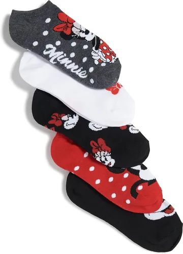 Miniatura 5 de Disney Minnie Mouse Womens 5 Pack No Show Socks