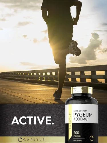 Miniatura 6 de Carlyle - Corteza de Pygeum africanum,1500 mg, 200 cápsulas, extracto de alta potencia que apoya la salud de la próstata, suplemento sin gluten ni