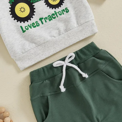 Miniatura 168 de BemeyourBBs Conjunto divertido de sudadera y pantalones de manga larga con letras divertidas para bebé niño y niño