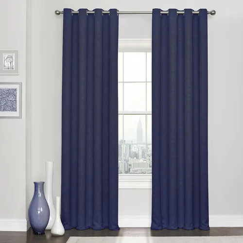 Miniatura 5 de Eclipse Kingston - Cortinas opacas para dormitorio, 52 x 63 pulgadas, oscurecimiento con aislamiento, panel individual con ojales en la parte