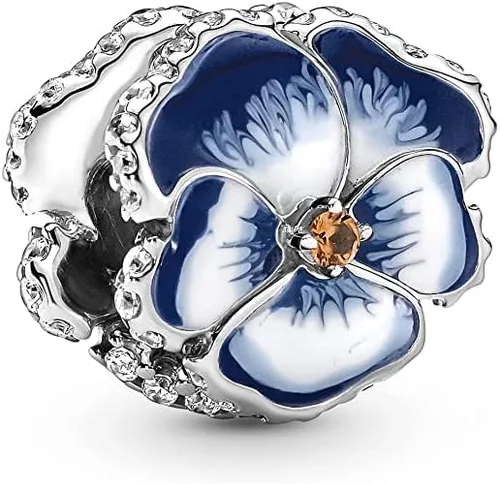 NJXINJIABO Dijes de flores para mujer pulseras y collar de plata de ley 925 flores para el día de la madre Halloween cumpleaños Navidad regalo para