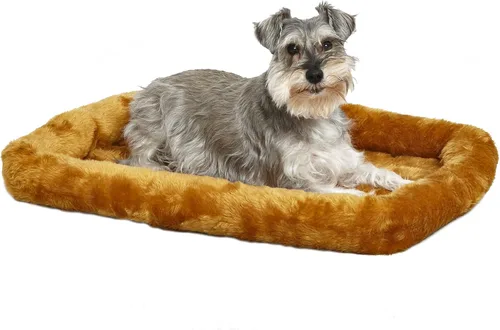 Miniatura 15 de Cama para mascotas MidWest Bolster, ideal para cajas de metal para perros, se puede lavar a máquina y secar, Gris carbón