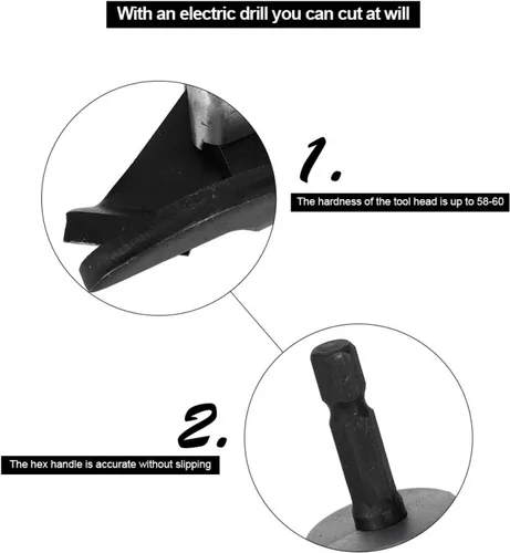 Miniatura 4 de Cabezal de corte de chapa metálica, accesorio de metal para tijeras de podadoras eléctricas