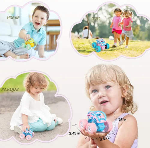 Miniatura 6 de LODBY Juguetes de Coches para Regalos de Niñas de 2, 3 y 4 Años, Juguetes de Coches de Retroceso para Niños Pequeños de 2-6 Años, Camiones Monstruo