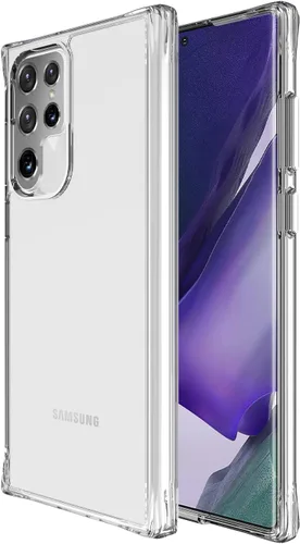 Prodigee Hero Clear | Funda para Samsung Galaxy S22 Ultra | Transparente| Transparente| Transparente | Probado contra caídas de grado militar |