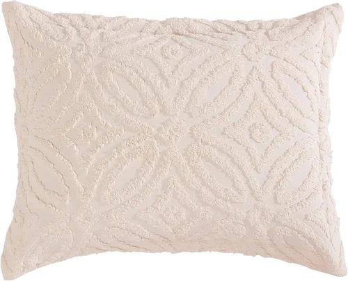 Miniatura 14 de Beatrice Home Fashions Colcha de Chenilla con Patrón Wedding Ring, Full, azul