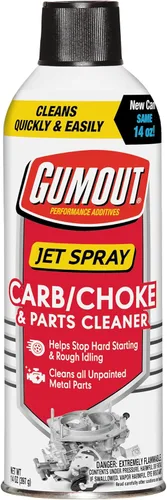 Gumout 800002231 Aerosol Limpiador de Carburador/Estrangulador, Limpiador de Válvula de Admisión del Carburador, Limpia Goma, Barniz y Suciedad