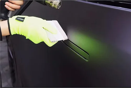 Miniatura 5 de Guantes de vinilo con envoltura, guantes profesionales antiestáticos para aplicación, trabajo libre de polvo, construcción de PC (Gris, 1 par)