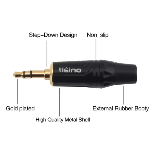 Miniatura 4 de Tisino Cable de micrófono estéreo XLR doble a 0.138 in, 2 XLR hembra a 1/8 pulgadas Mini Jack Y-Splitter Cable de micrófono de plomo de 3.3 pies