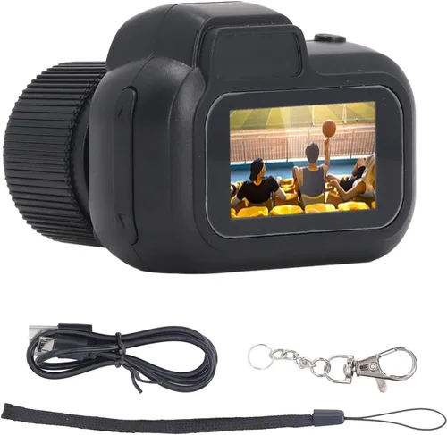 Miniatura 2 de Mini cámara digital 1080P 2MP pantalla a color 100 minutos duración de la batería pequeña cámara de video portátil Vlogging cámara para adolescentes
