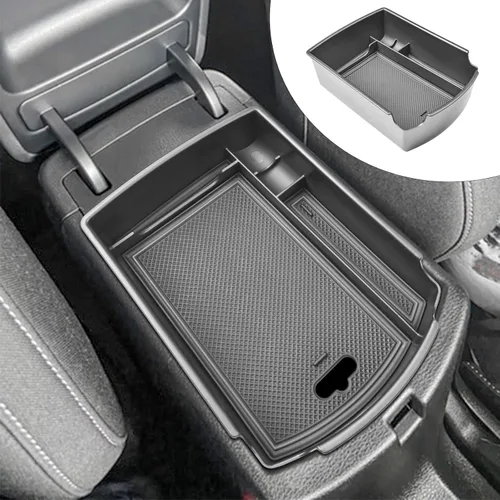 RUNROAD Organizador de consola central compatible con accesorios Kia Soul 2020 2021 2022 2023 2024 2025, bandeja de inserción de reposabrazos para