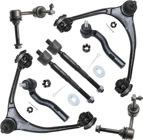 Miniatura 116 de Detroit Axle - Kit de brazos de control de extremo delantero de 8 piezas para Dodge Dakota 00-04, Durango 00-03, 4 brazos de control superior e