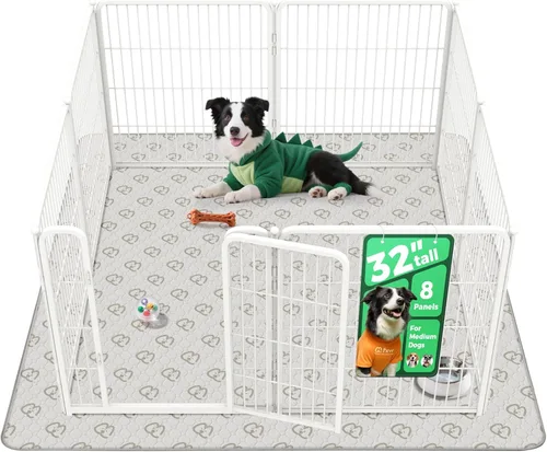 Miniatura 37 de FXW Homeplus Unleashed Corralito para Perros de Interior - Juego Sin Estrés y Seguro, Resistente de 24 Pulgadas 4 Paneles Corral para Cachorros