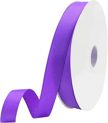 Miniatura 52 de Cinta blanca de grogrén de 1-1/2 pulgadas x 50 yardas para envolver regalos, muy adecuada para decoración de bodas, ramos, manualidades, costura