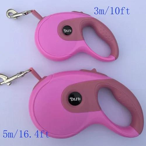 Miniatura 7 de Correas retráctiles para perros, correa para mascotas para perros pequeños, medianos y grandes de hasta 33 libras, mango antideslizante, freno