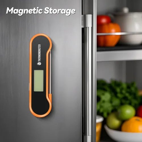 Miniatura 8 de Termómetro digital de lectura instantánea de 0.5 segundos para carne con precisión de ± 0.5 ℉, termómetro de alimentos para cocinar utensilios