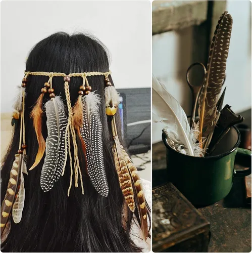 Miniatura 7 de THARAHT 24 plumas de faisán femenino, plumas naturales de 6 a 8 pulgadas, 5.9-7.9 in para manualidades, hogar, boda, fiesta, actuación, decoración