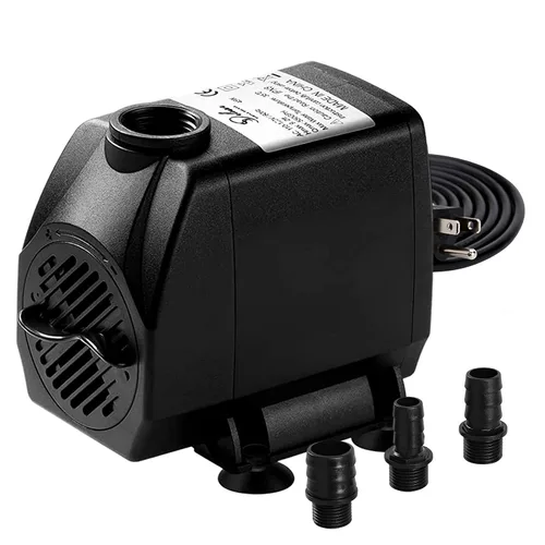 Miniatura 9 de Simple Deluxe Bomba de agua sumergible de 400 GPH con entrada ajustable, bomba de agua de fuente duradera de 30 W para pecera, hidroponía, fuentes