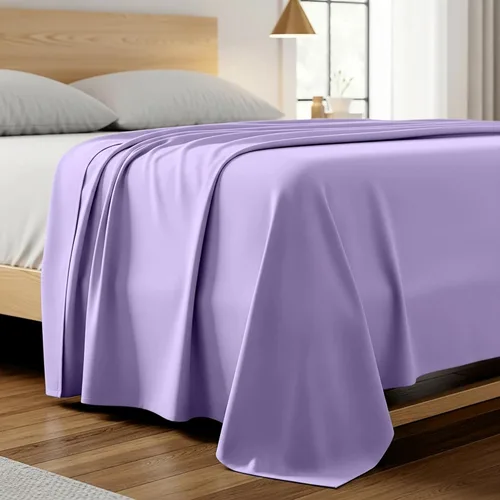 Miniatura 23 de Mellanni Sábana plana tamaño California King – Ropa de cama de la Colección Icónica – Lujo de hotel, extra suave, refrescante, resistente a las 1455