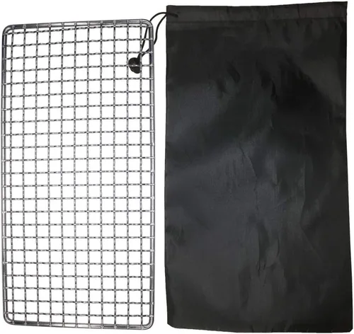 Camping Bushcraft Backpacker Grill de acero inoxidable soldado para fogata de campamento de alta resistencia al aire libre equipo de malla para
