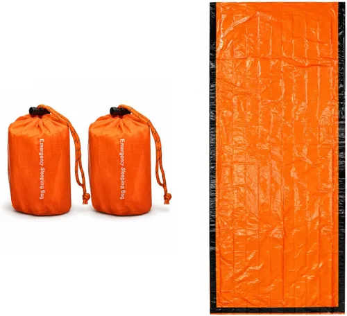 Miniatura 2 de NovaMedic Emergency Sleeping Bag – 84"x36" Thermal Mylar Survival Bivy Sack – Waterproof, Lightweight & Compact Emergency Blanket for Camping