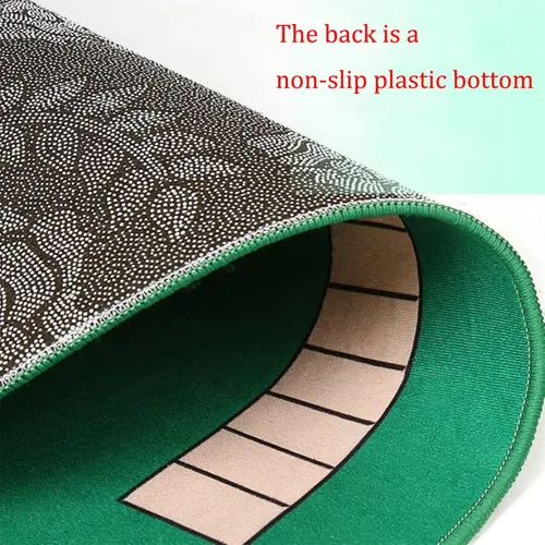 Miniatura 3 de Tapete de mesa Mahjong, antideslizante, para Mahjong, Dominos, Poker, Paigow, juego de cartas, 31.5 x 31.5 pulgadas (31.5 x 31.5 in)