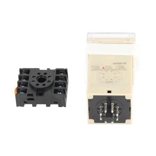 Miniatura 5 de DH48S-2Z Relé de tiempo digital de 220V con base de enchufe - 0.01S-99H99M ajustable, relés sólidos de retardo de encendido para sistemas de control