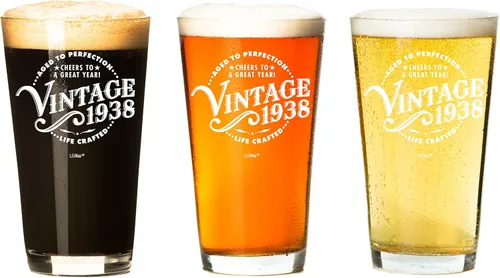 Miniatura 5 de Regalos de cumpleaños número 87 de 1938, vaso de cerveza para hombres y mujeres, regalo de cumpleaños para hombre y mujer que cumple 87 años, ideas
