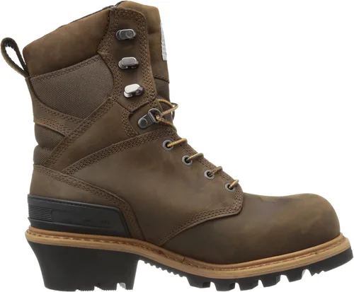Miniatura 6 de Carhartt Botas de leñador de cuero compuesto impermeable de 8 pulgadas para hombre CML8369 Marrón