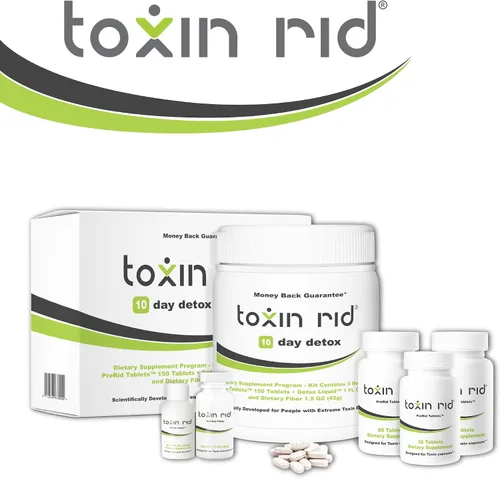 Miniatura 3 de Toxin Rid Kit de desintoxicación de 10 días Limpieza permanente completa natural de todo el cuerpo para mujeres y hombres 150 tabletas veganas