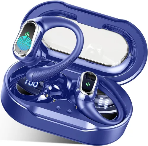 Auriculares inalámbricos, auriculares Bluetooth 5.4 2026 deportivos, 50 horas estéreo de alta fidelidad con graves profundos con micrófono ENC con
