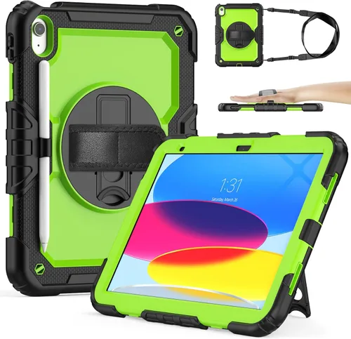 Miniatura 9 de SIBEITU Funda compatible con iPad de 9ª/8ª/7ª generación con protector de pantalla para bolígrafo, funda para iPad de 10.2 pulgadas, funda