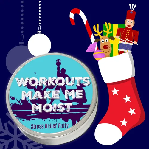 Miniatura 8 de Workouts Make Me Moist - Masilla para aliviar el estrés, color azul perla sin perfume para mujeres, adultos, entusiastas del fitness, asistentes al
