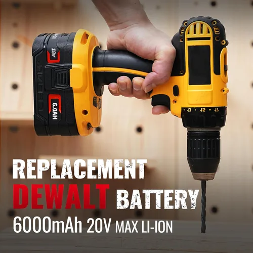 Miniatura 5 de Baterías de 18V 6.0Ah para DeWalt 18V Batería Compatible con Dewalt Batería Compatible con DE9096 DC9098 DE9098 DE9098 DW9096 DW9095 Herramientas