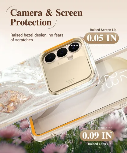 Miniatura 5 de GVIEWIN Funda para Samsung Galaxy S26 Plus, [cubierta deslizante para cámara y protector de pantalla integrado] [grado militar a prueba de golpes]