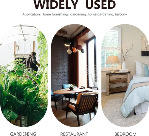 Miniatura 7 de Yardwe Cubos de barril de madera para whisky con asa, maceta de flores, macetas, cajas para cafetería, jardín, plantas hidropónicas