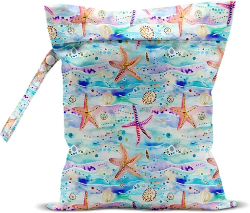 Miniatura 26 de Bolsa húmeda, bolsa húmeda y seca, bolsa húmeda para traje de baño, viajes, playa, piscina, ropa sucia, yoga, gimnasio, ropa, bolsa de maquillaje
