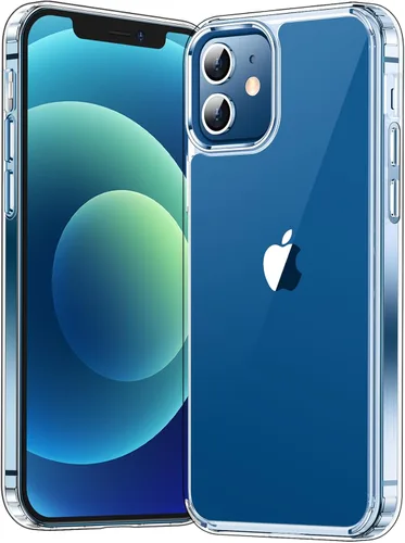 Funda para iPhone 12 y iPhone 12 Pro, [no amarilla] [Ultra delgada], ligera, delgada y a prueba de golpes, transparente