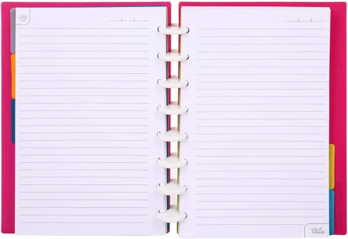 Miniatura 2 de Talia - Cuadernos de notas con tapas, planificador, personalizables, (Rosa de los 90, Junior (5.5 pulgadas x 8.5 pulgadas))