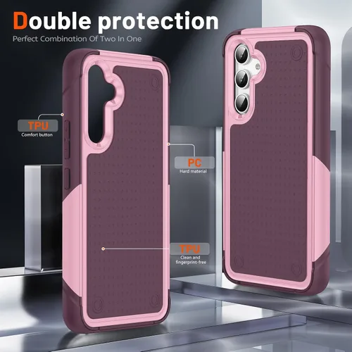 Miniatura 209 de Jeylly Compatible con Samsung Galaxy A22 5G Funda, Funda Samsung A22 5G con 2pcs protectores de pantalla de vidrio templado